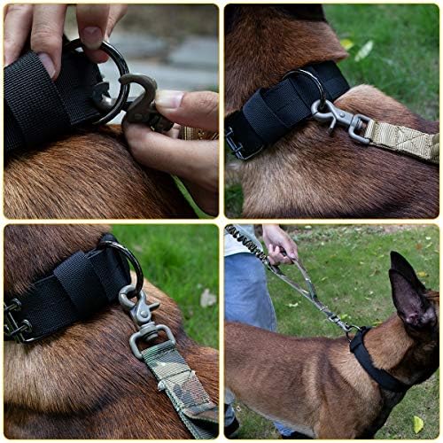 אימוני אירונס אימוני כלבים טקטיים רצועת רצועה שחרור מהיר אבזם עם ידית בקרה - הסוואה של CP