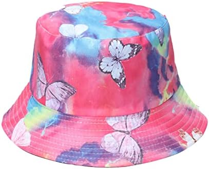 נשים דלי כובע עם אוורור חור חידוש גרפי הדפסת קל משקל דיג כובע מתקפל בארה ' ב לגברים נשים