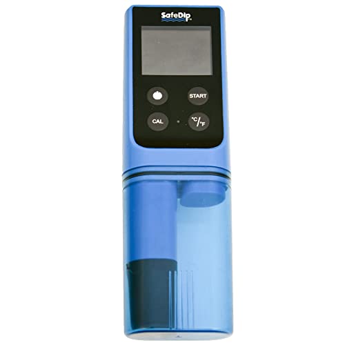 סולקס מט01א מד בדיקה דיגיטלי בטוח לחומציות, כלור, מלח וטמפרטורה כחול