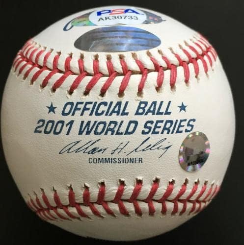 Yogi Berra & Rudy Giuliani חתמו 2001 WS Baseball, MLB, Steiner, PSA COA - כדורי בייסבול עם חתימה