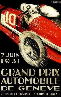 1931 Grand Prix Automobile de Geneve Race - מגנט פרסום קידום מכירות