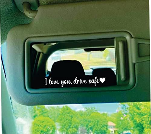 אני אוהב אותך לנהוג בבטוח מראה מדבקה מדבקה ויניל חלון משאית חלון שמשה קדמית אותיות ציטוט אמנות jdm מירוץ אוטומטי בנים