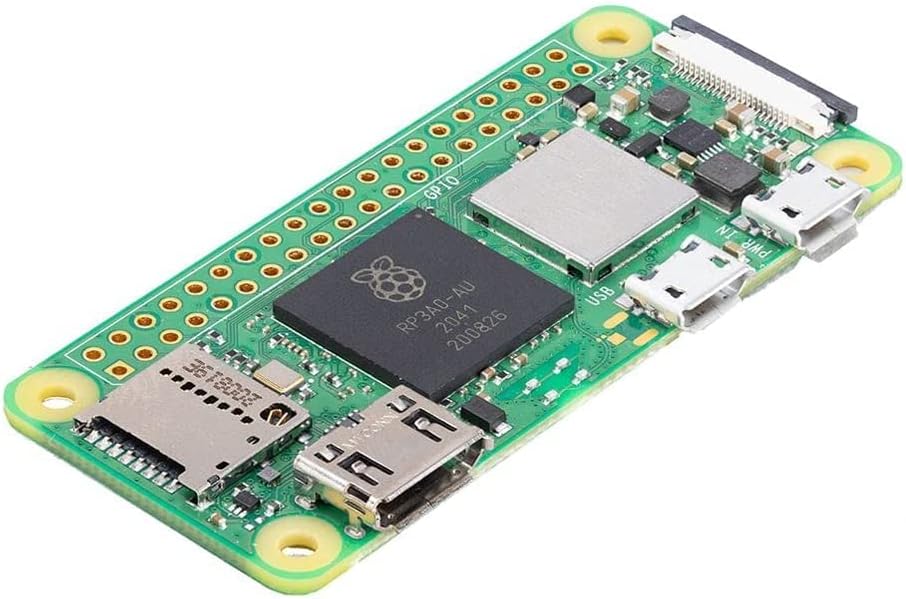 Rastech Raspberry Pi Zero 2 W לוח RP3A0 מהיר פי חמישה עם 512MB SDRAM 1GHz 64 סיביות Cortex-A53, תומך ב- Bluetooth