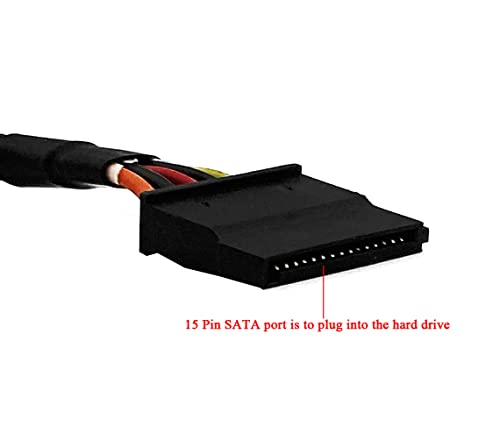 ROIPETK 15 פינים למיני 6 פינים ATX מתאם HDD SATA כבל חשמל לסדרת לוח האם 3653 3650