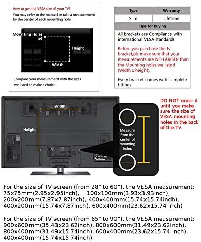 CK Global Global Profile Tilt Tilt Tilt Slacket Mountet עם רמת רוח מובנית עבור LG TV TV 70 אינץ 'דגם: 70UH6330.