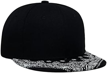 אופנה בייסבול כובע, היפ הופ שטוח ביל ברים מתכוונן אבא כובעים