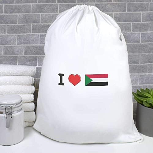 עזידה' אני אוהב סודן ' כביסה/כביסה / אחסון תיק