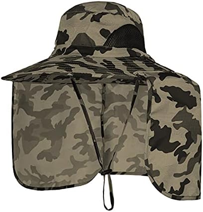 שמש חוסם כובעי חיצוני שמש הגנת דיג כובע עם צוואר דש גדול ברים חיצוני כובע