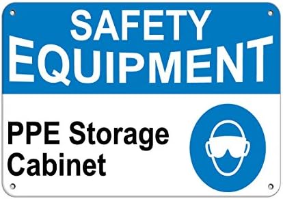 ציוד בטיחות PPE ארון אחסון שלטי מחסן מדבקות מדבקות ויניל 8