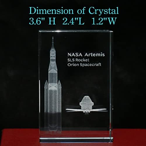 מרקט נאסה ארטמיס מודל רקטות-רקטות אוריון חללית ירח לנדר קריסטל 3 ד מודל יצירתי מתנה