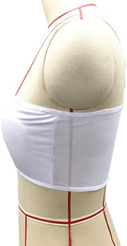 למעלה מרופד בתוספת בנדו חזיית גודל נמתח נשים סטרפלס כפול נשלף ארוך שרוול רשת חולצות לנשים