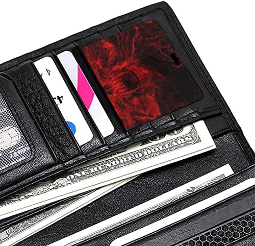 גולגולת אדומה גולגולת USB מזיכרון מקל פלאש מכונן כרטיס אשראי בכרטיס בכרטיס הבנק