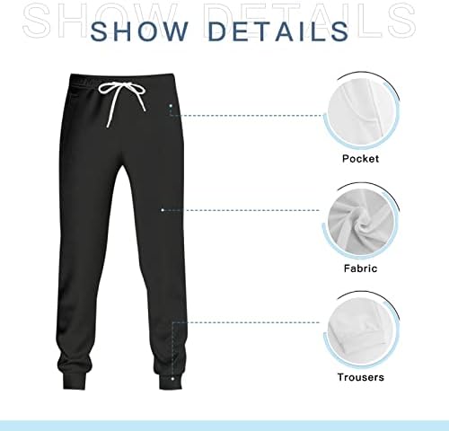 מכנסי טרנינג של קפוצ'ונים מודפסים שני חליפות סט מגברים לגברים בגדי לבוש - M