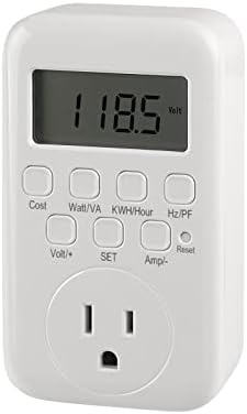 שימוש בחשמל HBN צג LCD Plug in Digital Meter עלות דיגיטלית WATT/VA KWH/Hour Hz/PH מתח מתח מתח, 9 מצבי תצוגה לחיסכון