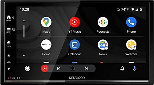 Kenwood DMX709S Excelon 6.95 אינץ 'מסך מגע קיבולי, סטריאו לרכב, Carplay ו- Android Auto, Bluetooth, AM/FM Radio,