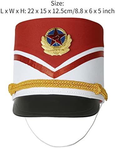 ג ' טה ילדים מפצח אגוזים כובע צעצוע חייל כובע צועד להקת כובע מתופף ילד תלבושות כובע עבור גרור מראה שלב ביצועים