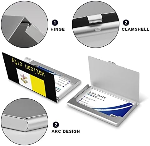 דגל של הוותיקן עסקים מזהה כרטיס מחזיק סילם מקרה מקצועי מתכת שם כרטיס ארגונית כיס