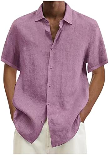 חולצות כפתור לגברים של Zefotim חולצות שרוול קצר/שרוול ארוך חוף הוואי חוף גוויאברה רזה מזדמן טשירטס