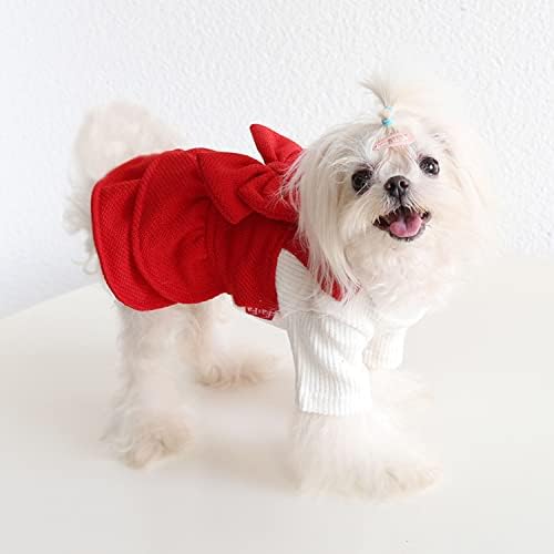 שמלת כלב פלדורפט למסיבת חג המולד חורף חם כלב קטן שמלת טוטו חצאית, בגדי תלבושות חתול ביגוד לחיות מחמד