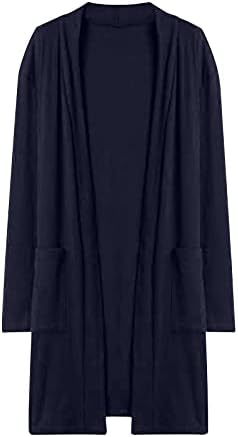 מעילים לנשים בוהו קדמי פתוח קרדיגן צבעוני שרוול ארוך שרוול ארוך סוודרים קלים סרוגים