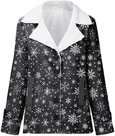 ז'קט מעיל שרוול ארוך משובץ עם חזה חד-חזה עם מעיל מעיל לנשים לנשים חורף דש חורף פלוס גודל גודל