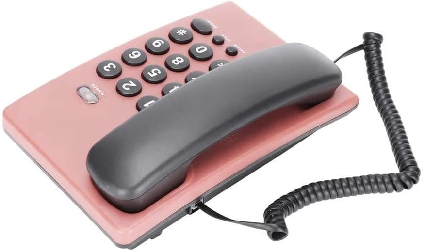MMLLZEL HOME קו טלפון טלפוני טלפון שולחן עבודה קווי קווי חוטית למשרד הביתי בתמיכה בתמיכה בטלפון