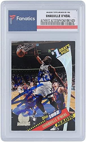 Shaquille O'Neal Orlando Magic Autoggmed 1992 Topps Archiven