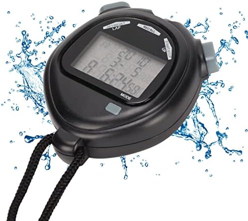 טיימר שעון עצר דיגיטלי, פונקצית המטרונום ספורטיבית Sportwatch Multifunctional 3line תצוגה 100 זיכרון סיבוב לשחייה