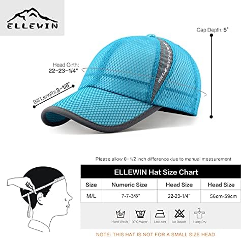 אלווין יוניסקס לנשימה מלא רשת בייסבול כובע מהיר יבש ריצה כובע קל משקל קירור מים ספורט כובע