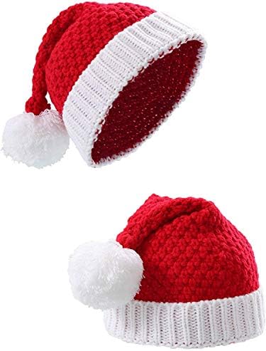 כפית סרוגה חורפית על כובע סרוג סרוג כובע סרוגה לחג המולד של UMBWorld לגברים בוגרים וילדים