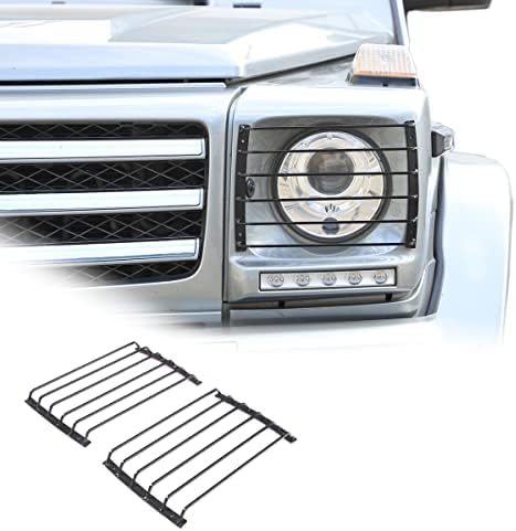 ג'ונקוקו רכב מתכת הגנה על רכב הגנה על כיסוי נטו למרצדס בנץ G Class W463 2004-2018 רכב חיצוני אור אביזרי כיסוי נטו