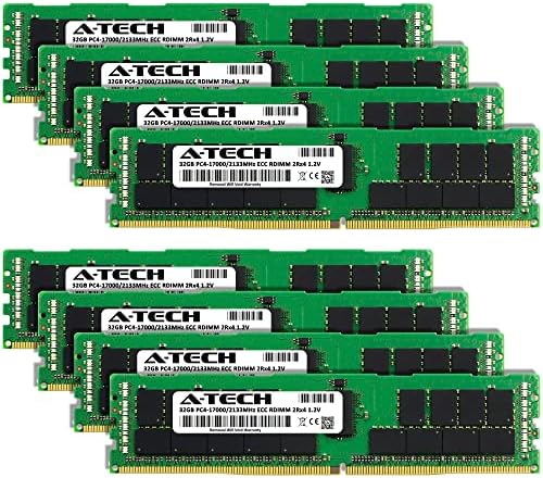 A-Tech 256GB ערכת זיכרון זיכרון זיכרון עבור Supermicro x10DRW-E-DDR4 2133MHz PC4-17000 ECC רשום RDIMM 2RX4 1.2V-שרת