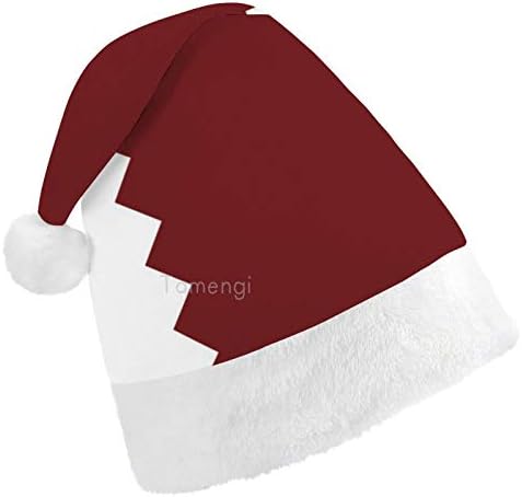 חג המולד סנטה כובע, קטאר דגל חג המולד חג כובע למבוגרים, יוניסקס נוחות חג המולד כובעי לשנה חדשה חגיגי תלבושות