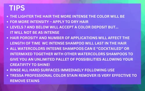 צבעי מים צבע עז הפקדת שמפו ללא סולפט, שומר ומשפר את צבע השיער