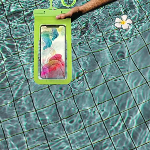 6 יחידות טלפון פאוץ לשחות נייד תיק מתחת למים טלפון מחזיק טלפון כיסוי ירוק