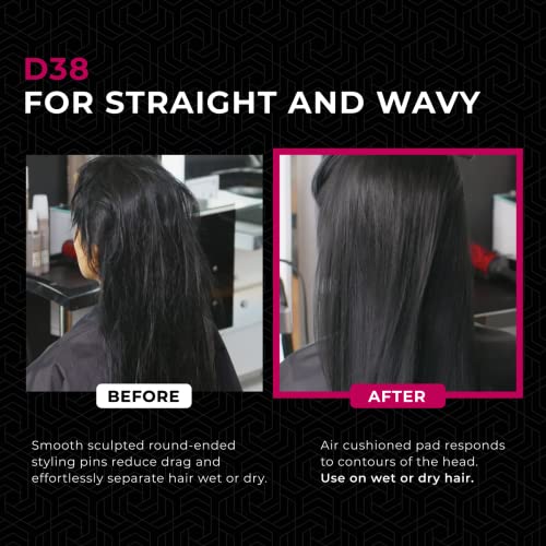 Denman 7 Row Styling מברשת וכוח מברשת שיער משוט - מתנתק אולטימטיבי, ייבוש מכה וסטיילינג משולבת לכל סוגי השיער