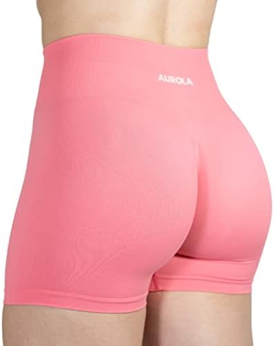 אורולה חלום אוסף אימון מכנסיים קצרים לנשים גבוהה מותן חלקה סקראנץ ' אתלטי ריצת כושר יוגה פעיל מכנסיים קצרים שחור