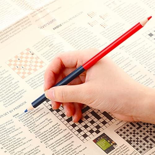 עפרונות אדומים וכחולים של Zhanmai בודקים עפרונות כפול סיום בעפרונות ניתנים למחוק צביעות מראש 2 Hb לבדיקת בדיקות