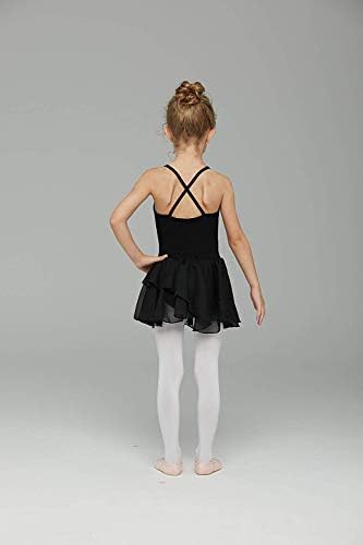בנות בלט שמלות בגדי גוף עם חצאית פעוט ריקוד פעיל שמלת בלרינה תלבושת