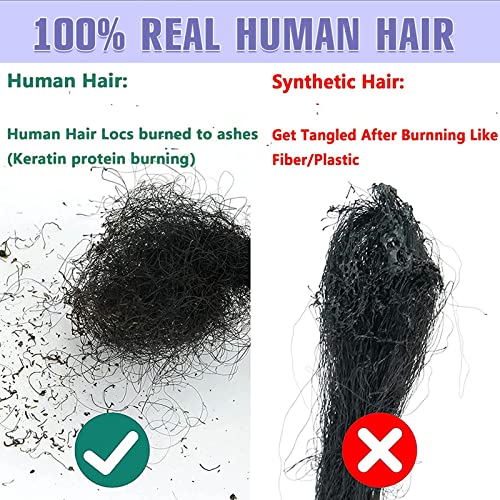 6-18 אינץ ראסטות הרחבות שיער טבעי באופן מלא בעבודת יד שיער טבעי ראסטות הרחבות לגבר / נשים לוק תוספות שיער טבעי יכול להיות