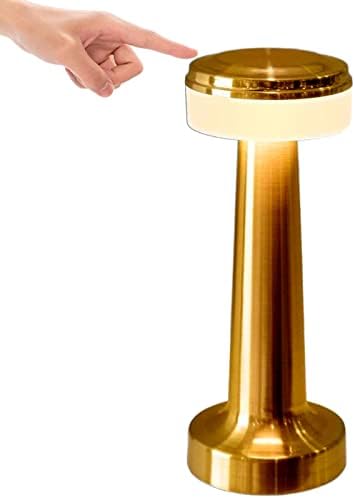 מנורת שולחן ליד מיטה ברבולה, מנורת שולחן אלחוטית עם חיישן מגע נטענת סוללה המופעלת על שידת לילה מנורת LED ניידת אור