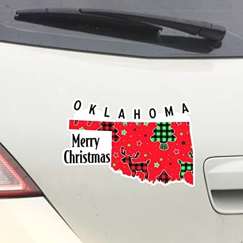 מדבקות לחג המולד אוקלהומה מדבקות מדינה ביתיות עכבר