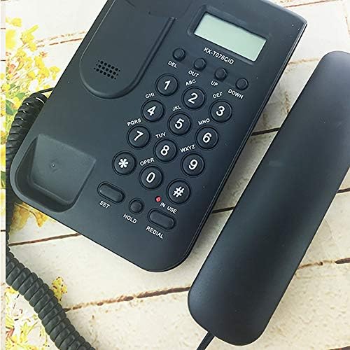 טלפון רטרו רכוב טלפון, מספר אחסון מזהה מתקשר משרד בית קבוע קווי, אין סוללה רב-צבעית אופציונלית