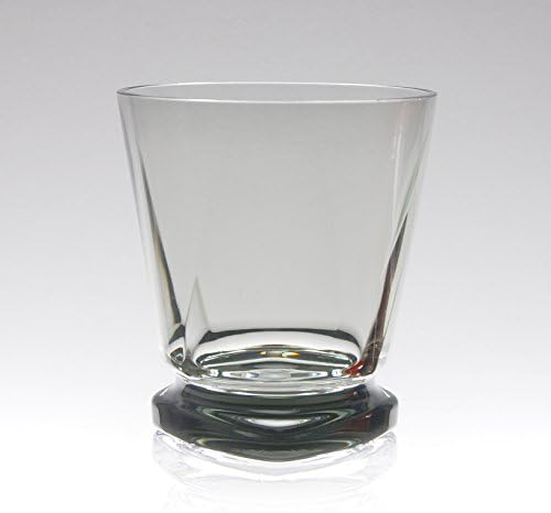 ש ג 14 אונקיה אקריליק פלסטיק שתיית זכוכית מעוות בסיס כוס סט של 4 עשן אפור