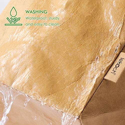 לקוך רחיץ לשימוש חוזר קראפט נייר תיק עבור סיר צמח סל מזון שקית אחסון