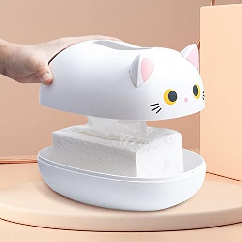 קופסת חתול חמודה לחתול חמוד קופסת מפיות מפיות קופסת אחסון WC מיכל נייר שולחן עבודה מחזיק נייר טואלט נורדי סגנון נורדי