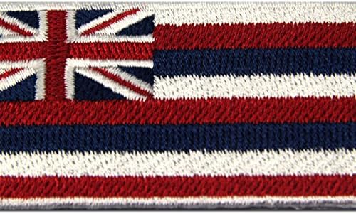 דגל מדינת הוואי סמל סמל רקום ברזל על תפירה על טלאי