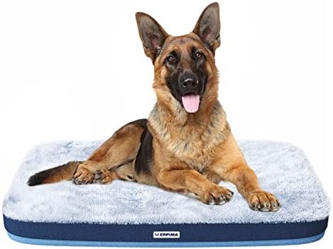 ארפימה סופר רך גדול כלב מיטה אורטופדי זיכרון קצף מיטות לחיות מחמד עבור ג ' מבו כלבים, הפיך מגניב וחם, רחיץ כלב שינה מזרן עם