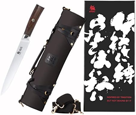 סדרת קיוקו דיימיו גילוף סכין + מקצועי שף סכין רול תיק שחור