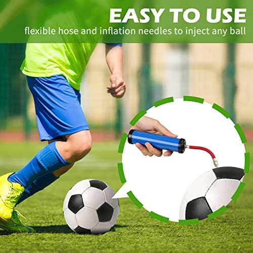 Chumia 8 מגדיר משאבת כדור עם ערכת צינור זרבובית מחט, משאבת כדורגל ידנית בגודל 10 אינץ